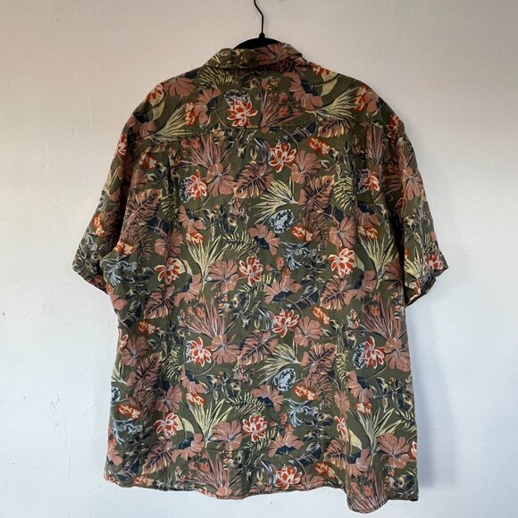 Weatherproof Vintage Short sleeve Hawaiian Linen Shirt XXL - Picture 3 of 3